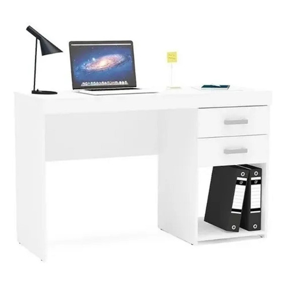 Escritorio Con 2 Cajones Oficina Dormitorio LG Color Blanco