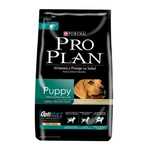 Alimento Pro Plan Puppy Large Breed para perro cachorro de raza grande sabor pollo y arroz en bolsa de 18lb