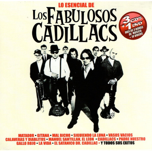 Lo Esencial De Los Fabulosos Cadillacs - 3 Discos Cd + Dvd