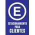 Cartel Pvc Estacionamiento Para Clientes