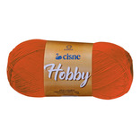 Hilo Para Tejer Cisne Hobby X 5 Ovillos - 500gr Por Color Color Naranja Fluo 00388