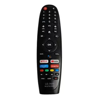 Controle Remoto Tv Compatível Smart Multilaser Tl042 / Tl045