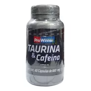 Taurina Cafeína 60 Cápsulas Prowinner Guaraná Sabor Sin Sabor