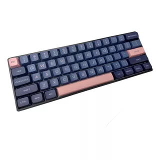 Teclado Mecánico Rgb Skyloong Gk61 Gat Red - Space Blue Pink