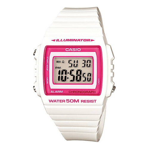 Reloj Mujer Vintage W-215h-7a2vdf Cronómetro de 1/100 segundos • Alarma • Luz de fondo LED • Resistencia al agua de hasta 50 m