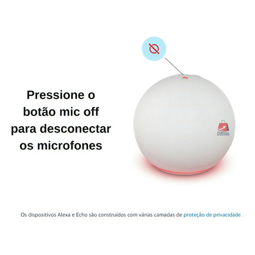 Comandos de voz para el hogar inteligente Alexa Echo 5 Generation Dot, color blanco