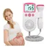 Audífono cardíaco para bebés, monitor de sonar Doppler fetal, color rosa