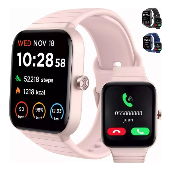 Reloj Inteligente 1.8 Smartwatch Llamadas Alexa Fitpolo W15