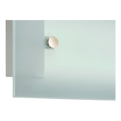 Aplique 1 Luz Difusor Pared Vidrio Satinado Apto Led Moderno