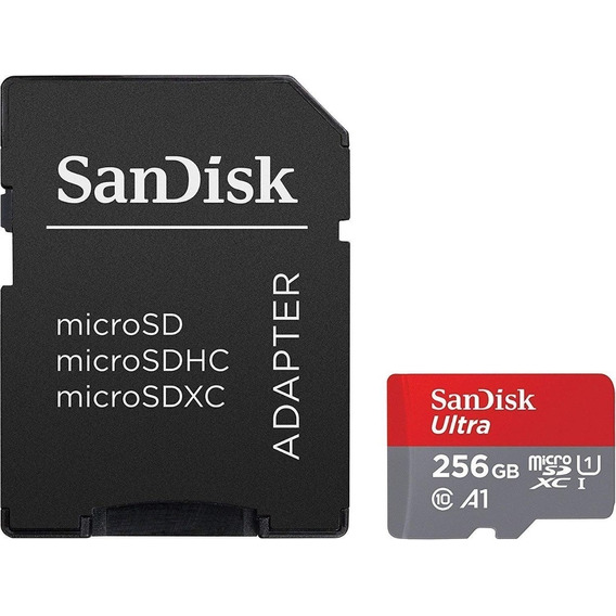 Micro Sd Sandisk Ultra 256 Gb A1 U1 Ultima Gen. 150mb/s