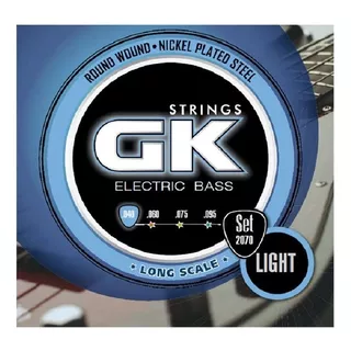 Encordado Bajo 4 Cuerdas 040-95 Gk 2070 Escala Larga Light