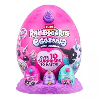 Rainbocorns Eggzania Mini Surprise Series 1 Fun Cor Rosa-chiclete