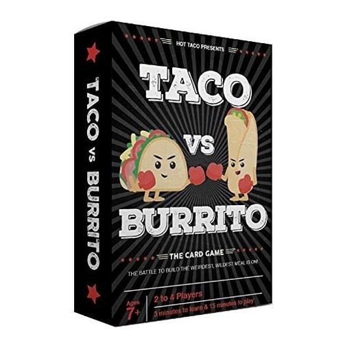Juego De Mesa Taco Vs Burrito Para Familia Mayores De 6 Año