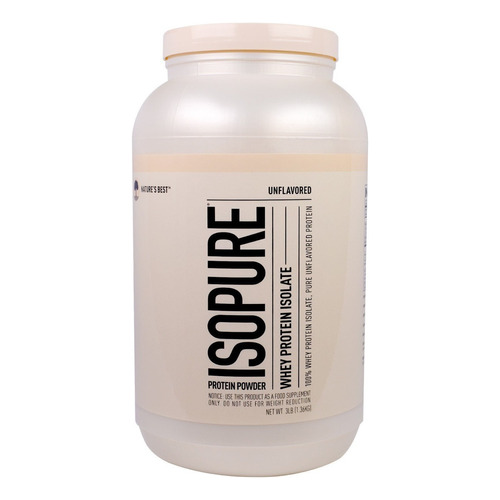 Proteina Isopure Whey Protein Isolate Unflavored 3 Lbs Sabor Sin sabor