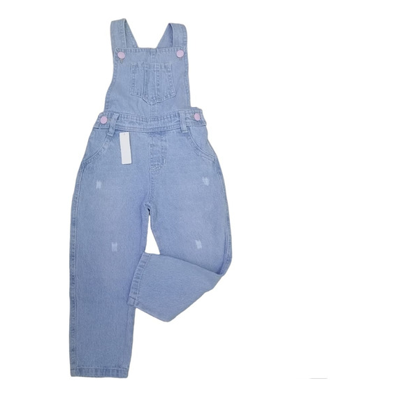 Pantalón Overol Oberol Braga Enterizo En Jeans Para Niña