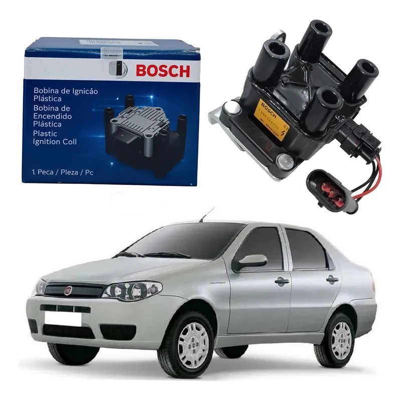 Bobina De Ignição Fiat Siena 1.8 8v 2004 A 2010