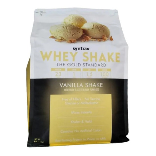 Suplemento En Polvo Syntrax Whey Shake Proteínas Sabor Vainilla En Bolsa De 2.44kg