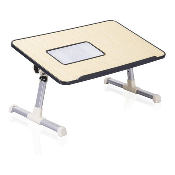 Mesa Con Cooler Graduable Para Laptop Melamine Y Aluminio