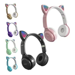 Fone De Ouvido Headset Bluetooth Led Orelha Gato Gatinho Rgb no Mercado Livre com oferta e cupom de desconto