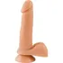 Prótesis de pene con pene falso, ventosa y bolsa, 16 cm