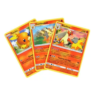 Kit Carta Pokémon Torchic Combusken Blaziken