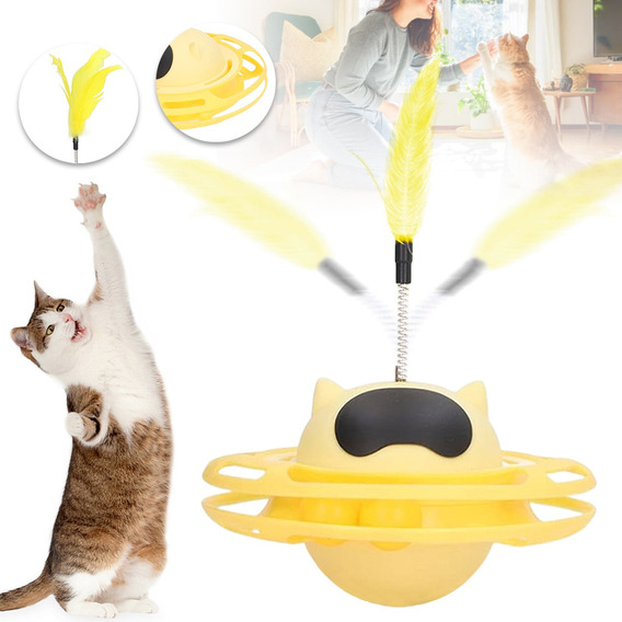 Juguete Interactivo Para Gatos Desmontable Ovni Seguro