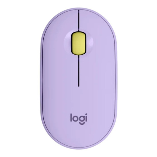 Mouse Wireless Bluetooth Logitech Pebble M350 Lavanda Color Violeta