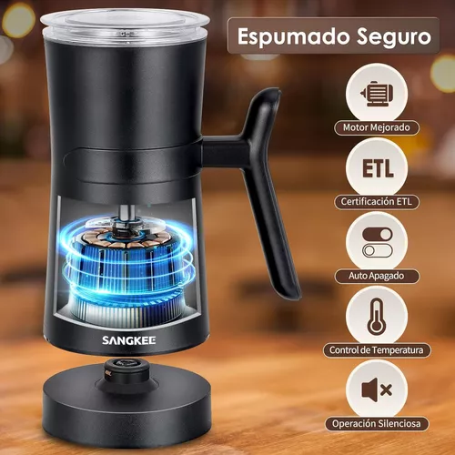 Espumador de leche, vaporizador de leche automático, espumador de leche  eléctrico 4 en 1 de 12 onzas, vaporizador de leche eléctrico, espumador de