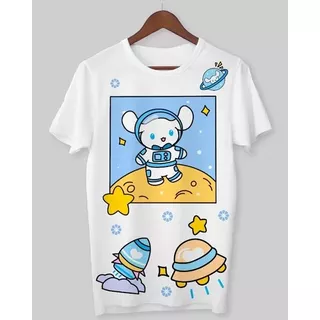 Remera Adulto, Cinnamoroll, Hello Kitty, Aesthetic  # C