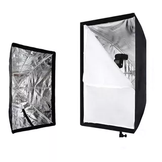 Softbox Sombrinha 60x90 Universal Flash E Luz Continua