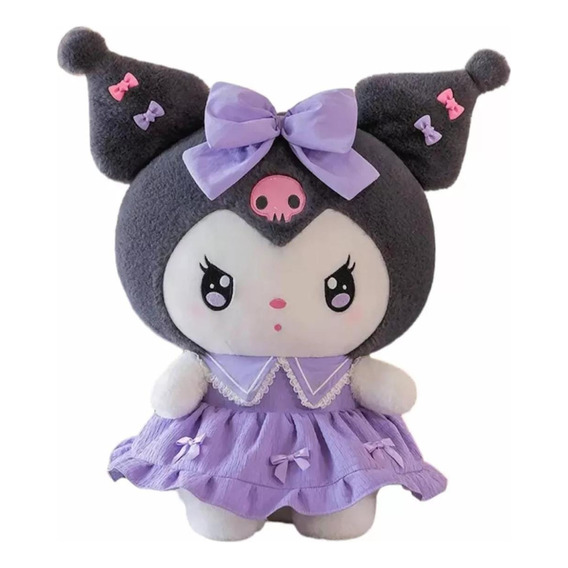 Muñeco Peluche Kuromi Morado Hello Kitty