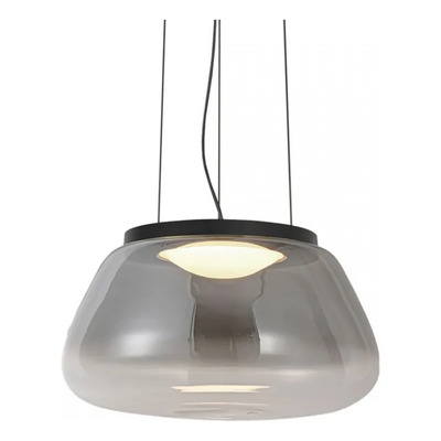 Colgante Catalina S Led Vidrio Fume 33cm Alta Calidad Ld Fumé
