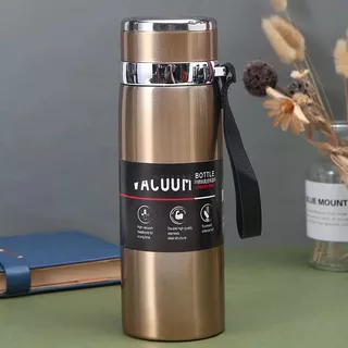 Garrafa 1000ml Inox Térmica De Água Café Escolar Dupla Alça