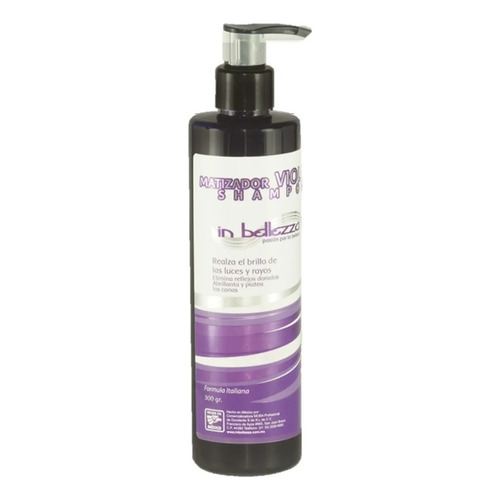 Shampoo Matizador Violeta Para El Cabello In Bellezza 300gr