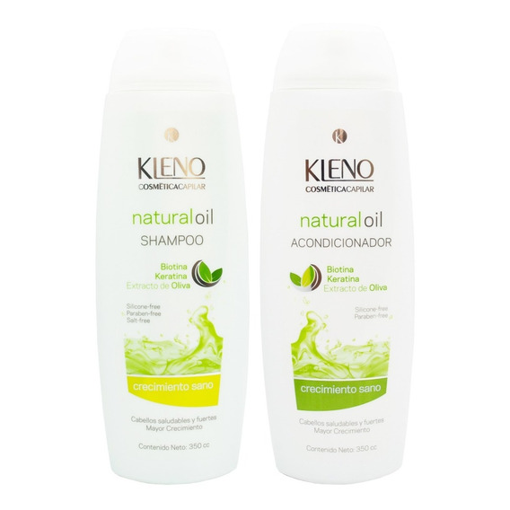 Kleno Natural Oil Shampoo + Acondicionador Fortalecedor 3c