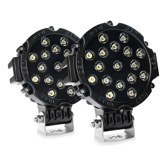 Par Faros Auxiliares 17 Led 51w 3700lm Tractor Cosechadora