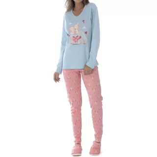 Molde Modelagem Pijama Feminino Longo Inverno 