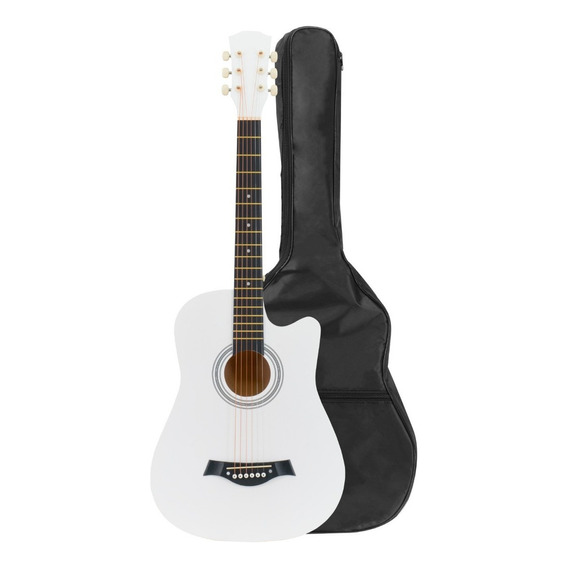 Guitarra acústica infantil Zonar GTA para diestros blanca mate
