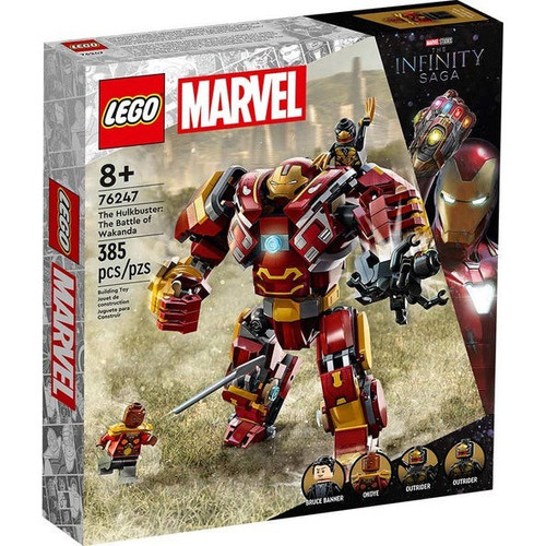 Lego Super Heroes 76247  Anti-hulk: Batalla De Wakanda Cantidad De Piezas 385