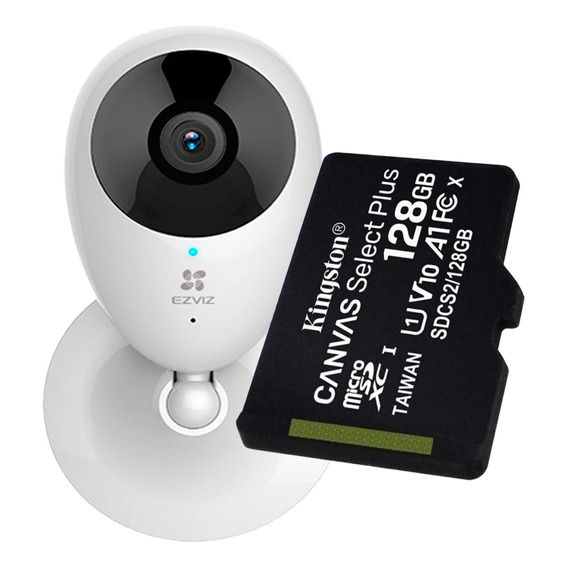 Cámara De Seguridad Ezviz C2c + Memoria Micro Sd 128 Gb