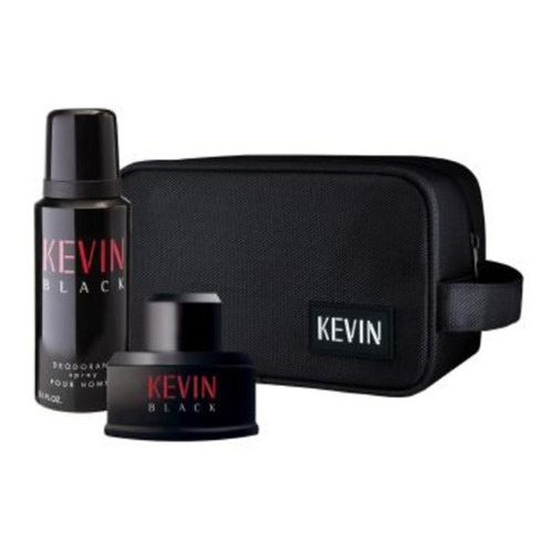 Kevin Black Perfume + Desodorante + Estuche Original