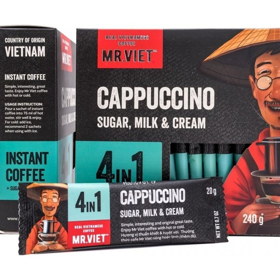 Café Instantáneo Cappuccino 4en1 - Mr Viet