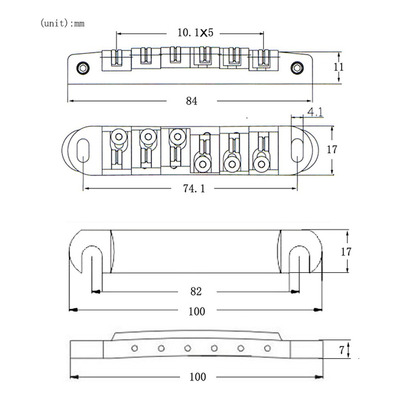 1 Setpuentes Con Llave Cola Tune O Matic Para Lp Epi