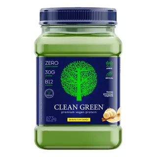 Proteína Vegana Clean Green 873g - Cellgenix Sabor Banana Com Canela