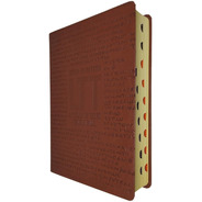 Bíblia De Estudo Ltt Literal Texto Tradicional Marrom Luxo