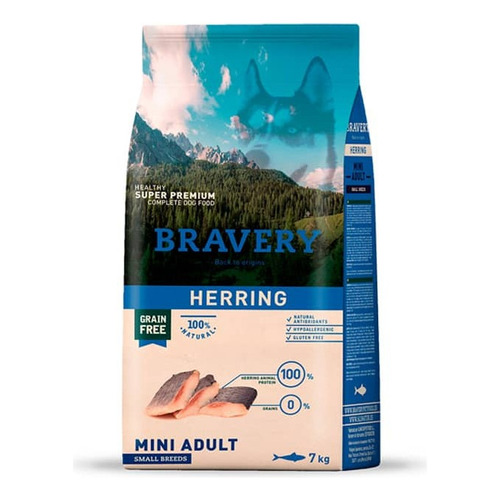 Bravery Perro Arenque (herring) Adulto Raza Pequeña 7 Kg