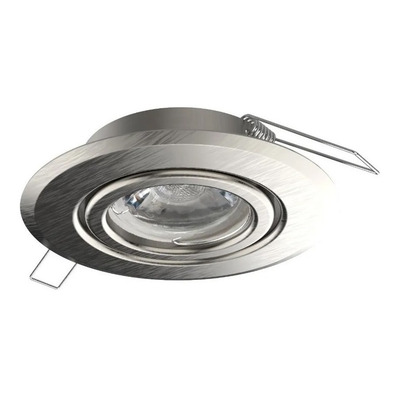 Spot Embutir Movil Acero Dicroica Led 7w Dimerizable