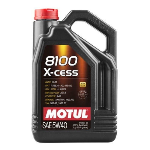 Aceite para motor Motul sintético 5W-40 para autos, pickups & suv de 1 unidad