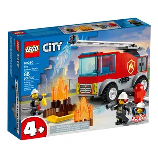 Lego 60280 City Camión De Bomberos Con Escalera 88pzas