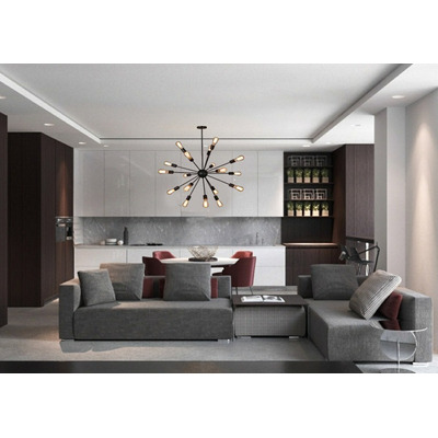 Araña Colgante Explosión Hiedra 18 Luces Led Deco Living Lk